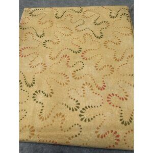 Vintage-Inspired 18x22 Cotton Fat Quarter Fabric Multicolor Squiggly Pattern